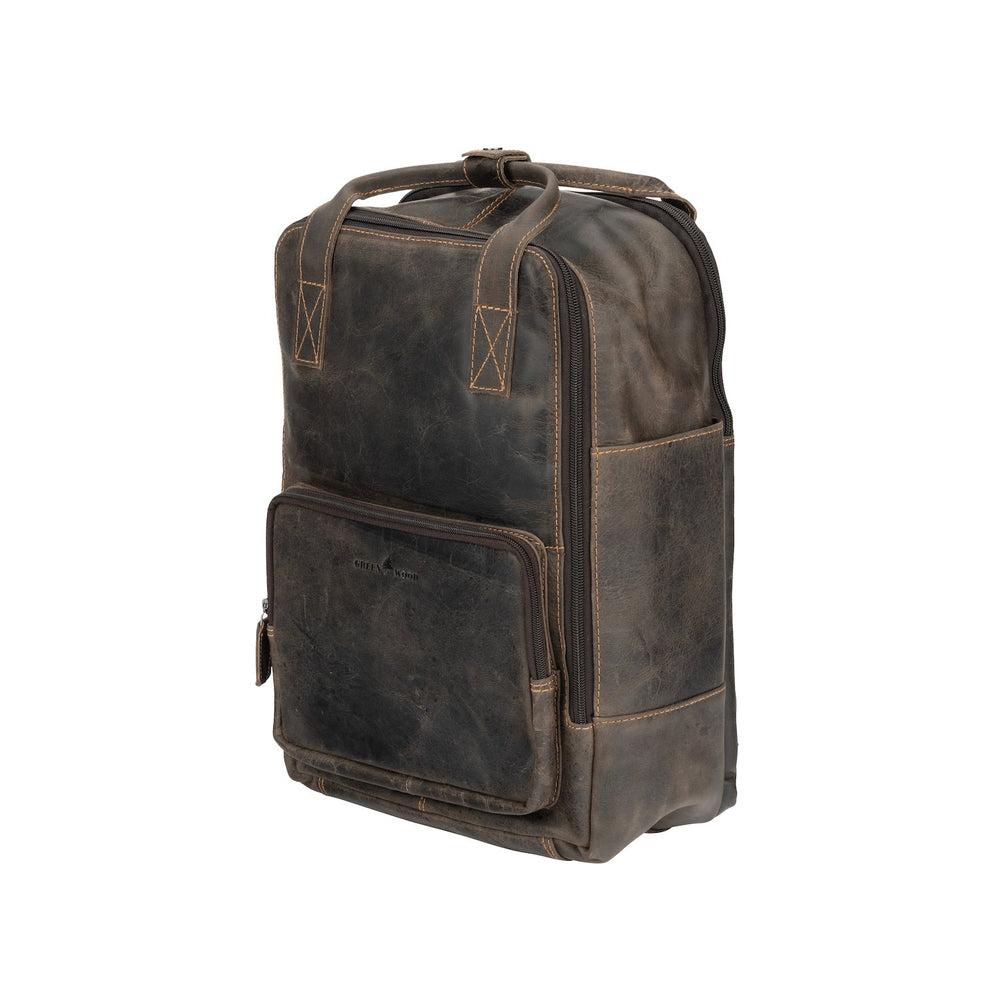 Leather Backpack Yukon - Brown - Greenwood Leather