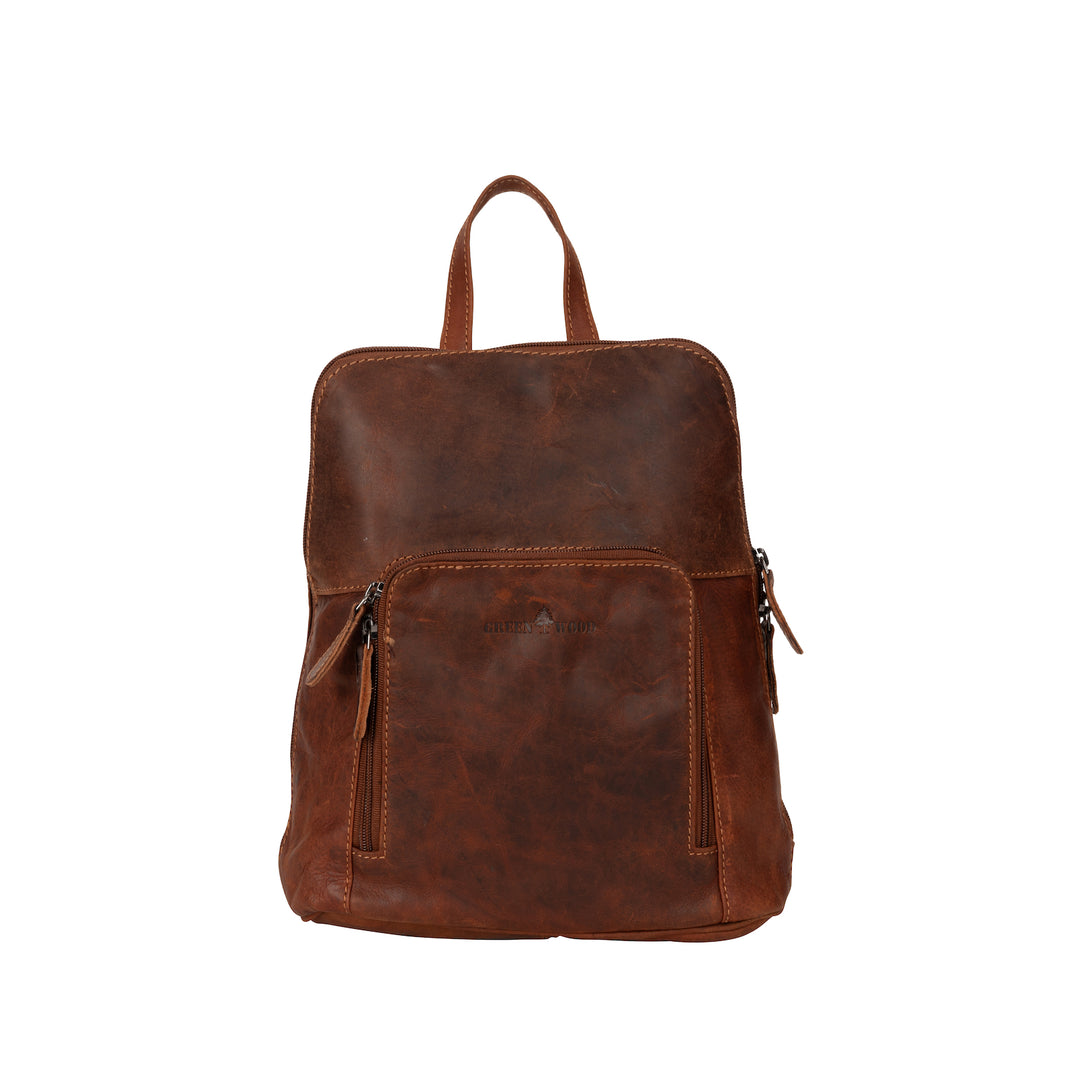 Leather Womens Backpack Sunbury - Sandal - Greenwood Leather