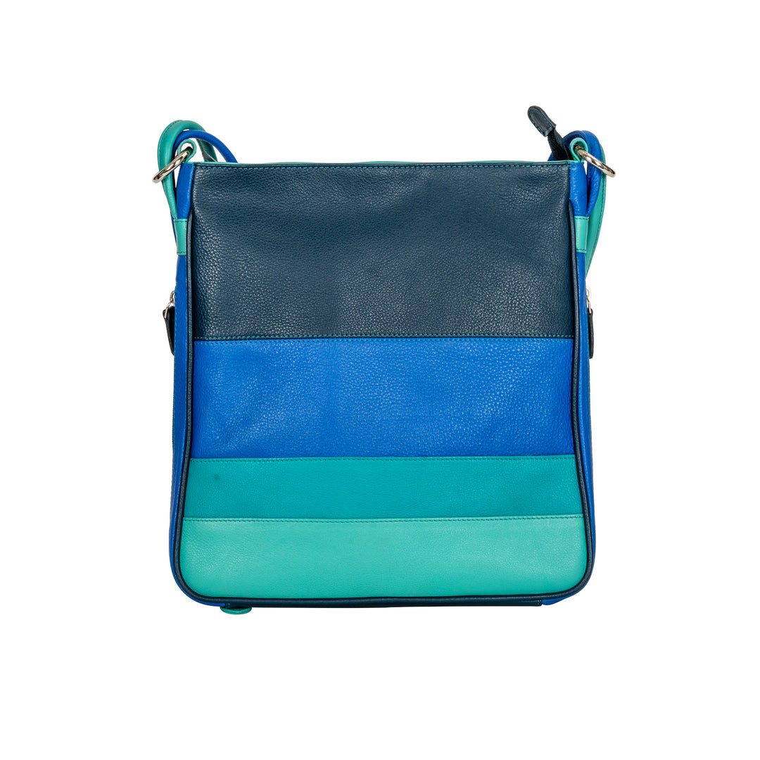 Leather Multicolor Backpack Mae Blue - Greenwood Leather
