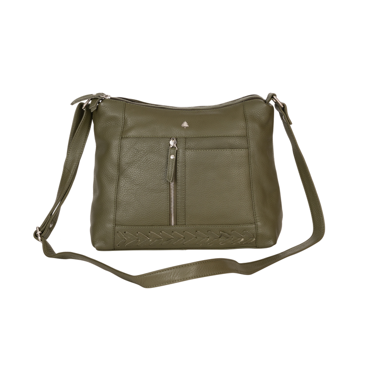 Elegant Leather Crossbody Bag Tressa – Stylish & Functional - Greenwood Leather