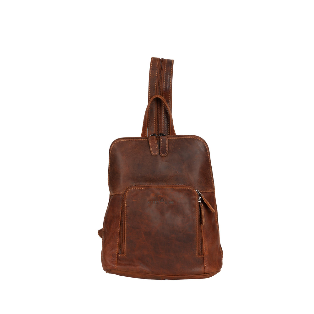 Leather Womens Backpack Sunbury - Sandal - Greenwood Leather