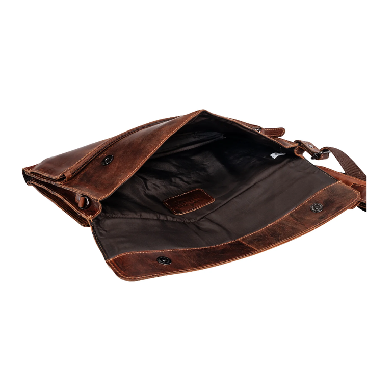 Leather Laptop Sleeve With Strap Sandal Maverick - 16 Inch - Greenwood Leather