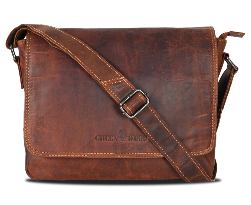 Smart Messenger Mini Steven 11" - Sandal - Greenwood Leather
