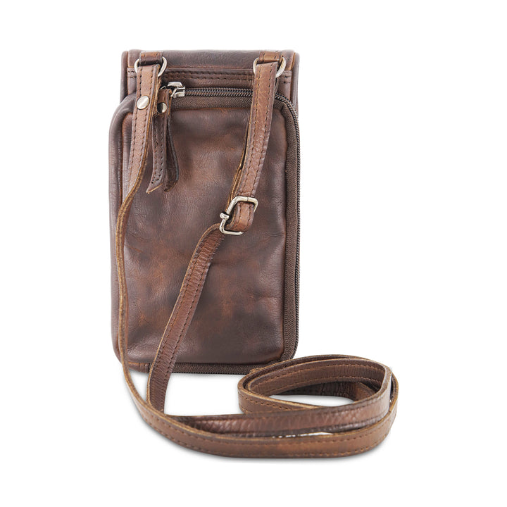 Leather Phone Bag Elk - Brown - Greenwood Leather