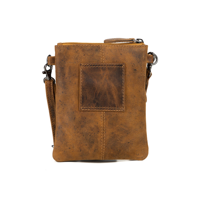 Leather Sling Bag Kempsey - Camel - Greenwood Leather