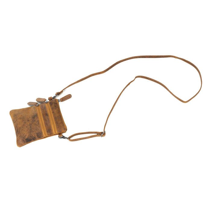 Leather Sling Bag Kempsey - Camel - Greenwood Leather