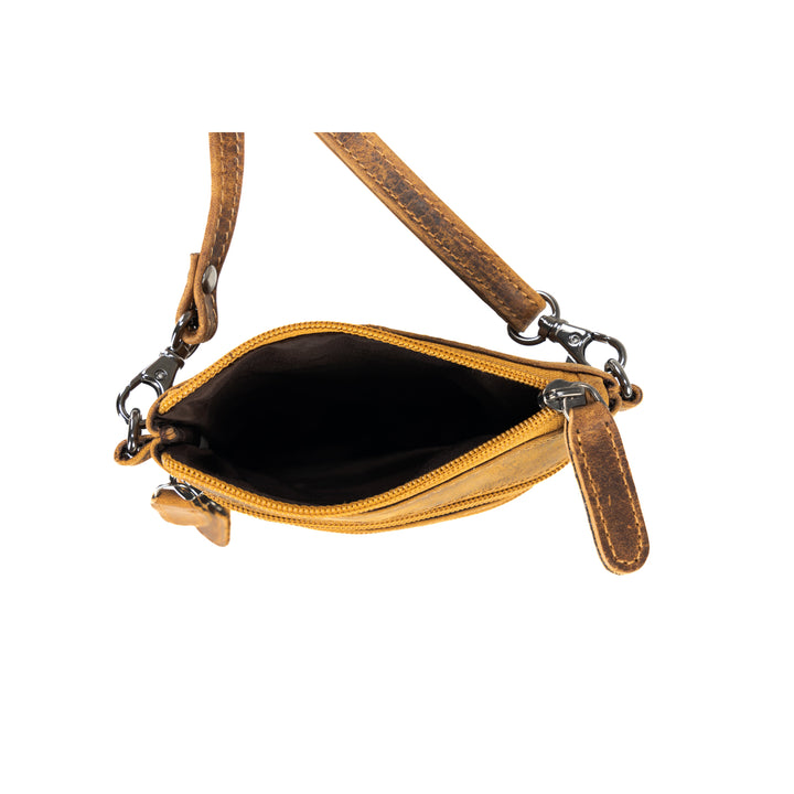 Leather Sling Bag Kempsey - Camel - Greenwood Leather