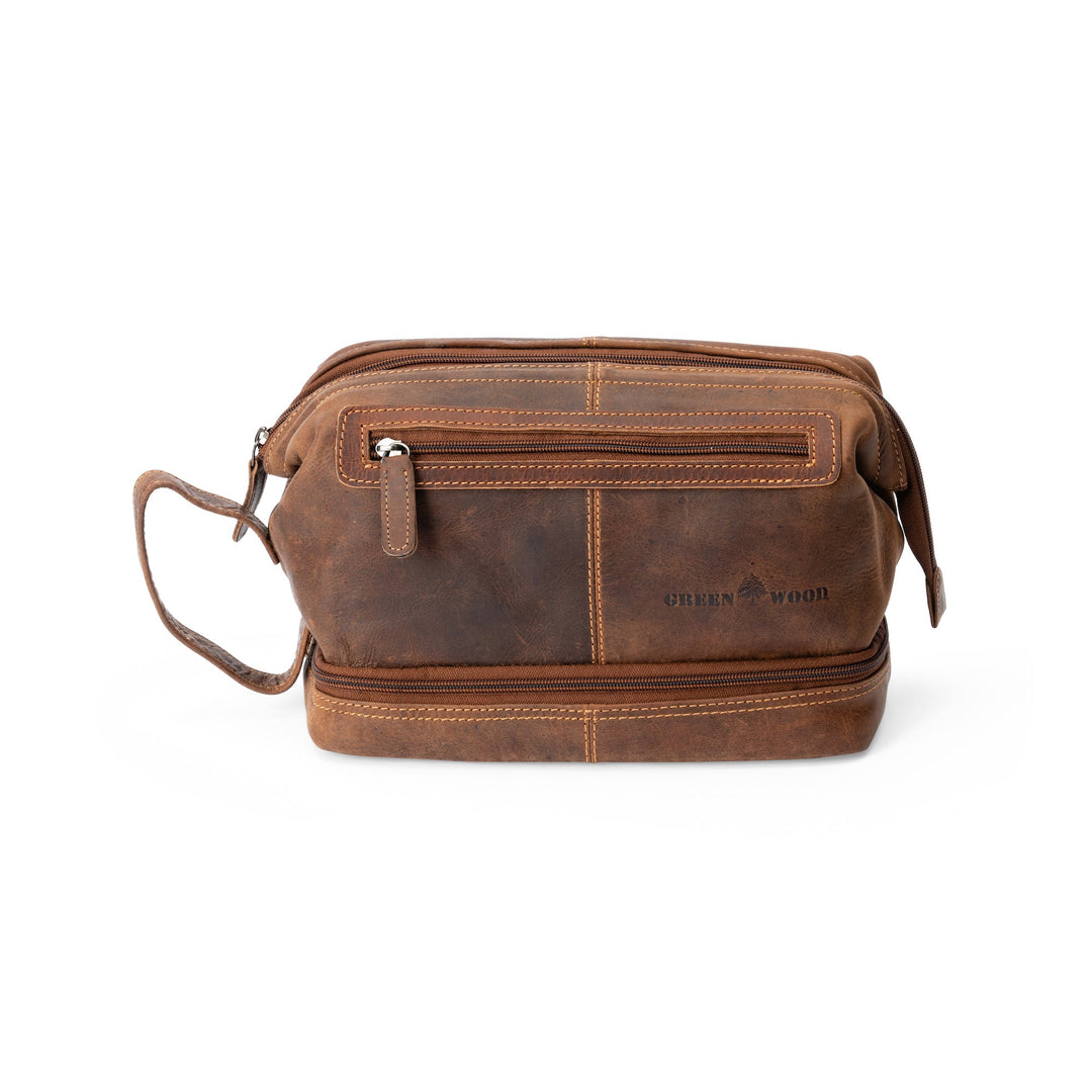 Leather Toiletry Bag Napier - Sandel - Greenwood Leather