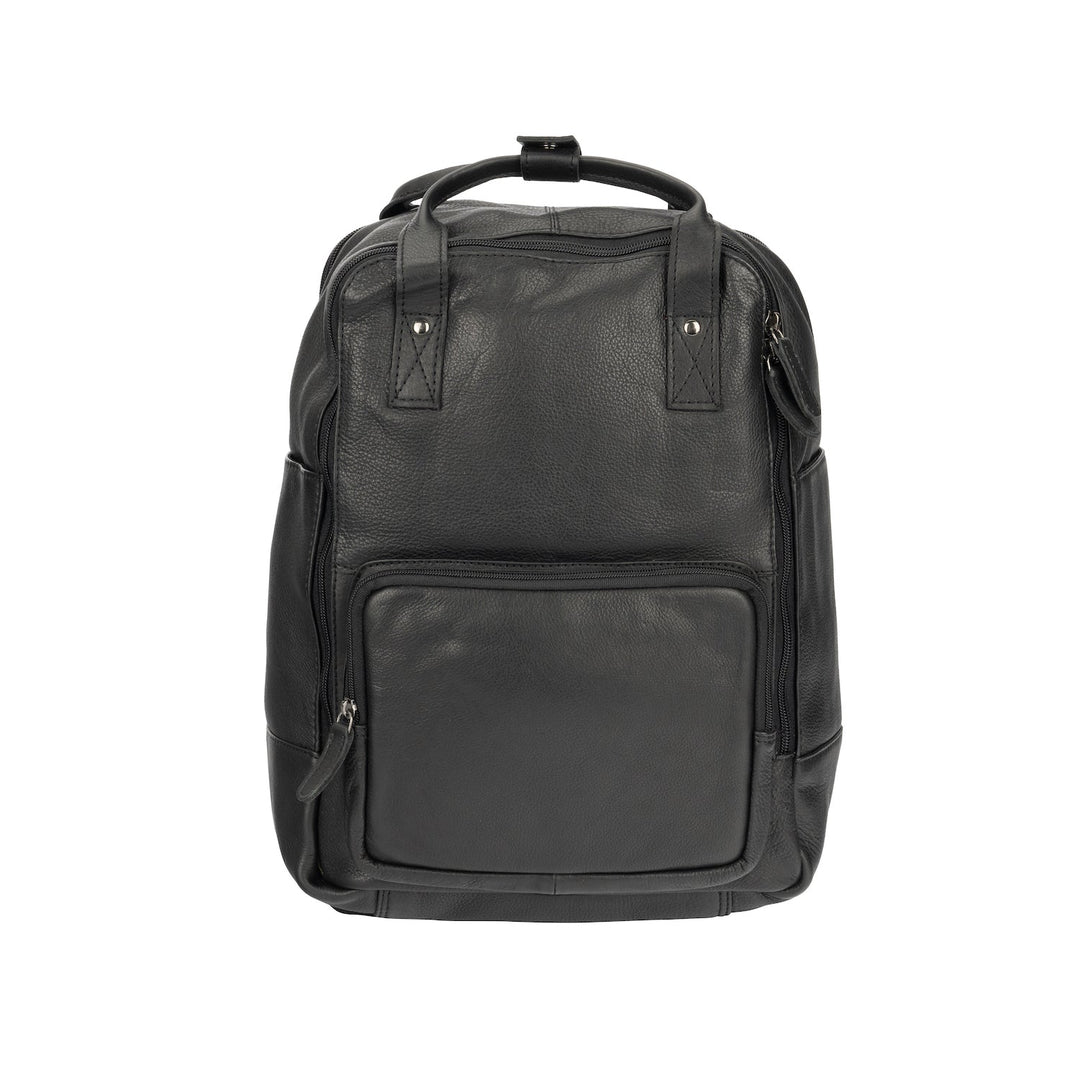 Leather Backpack Yukon - Black - Greenwood Leather