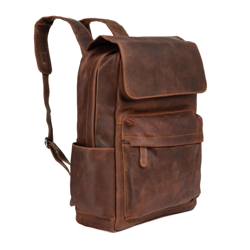 Leather Vintage Backpack Scott Sandal - Unisex - Greenwood Leather