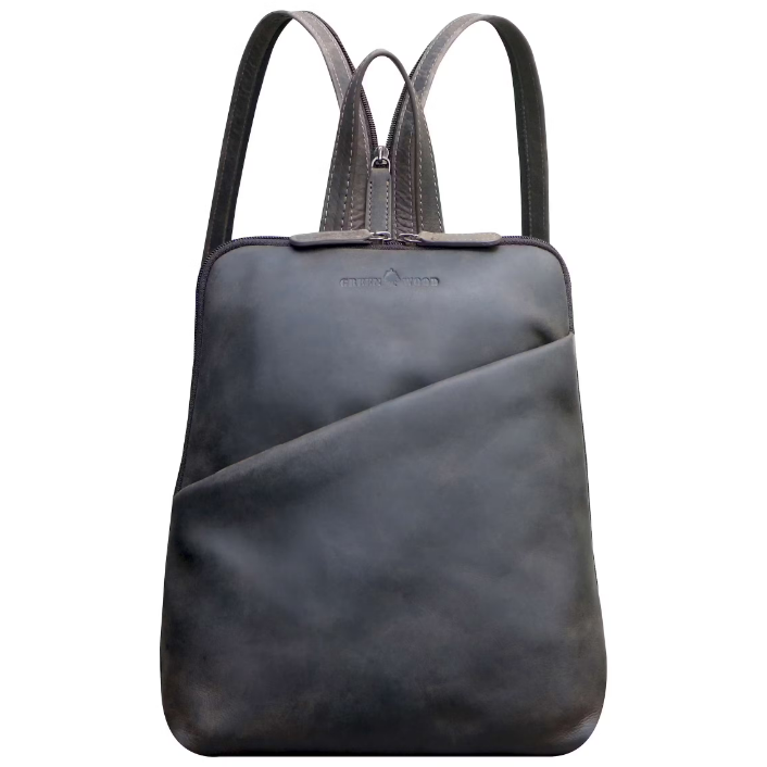 bree brown leather shoulder bag backpack Leather Backpack Claire