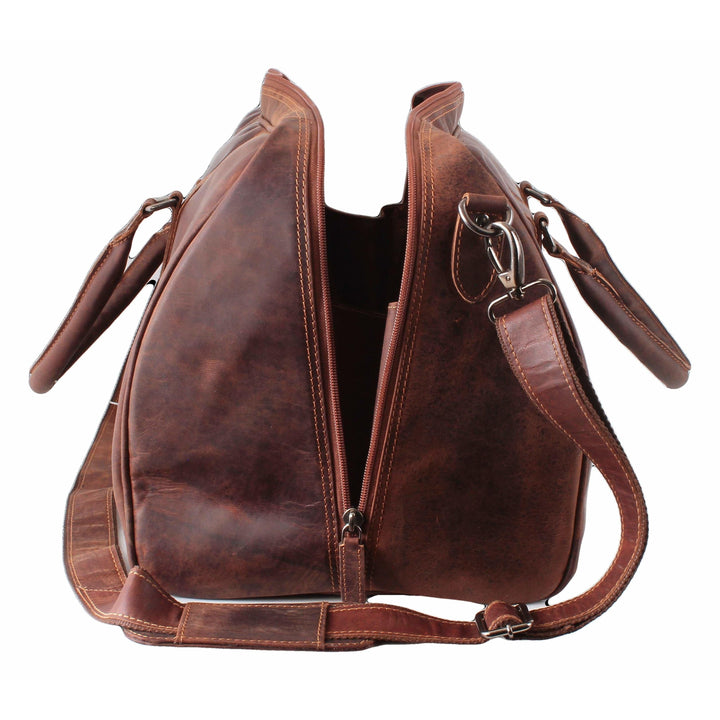 Leather Overnight Travel Bag Victoria - Sandal - Greenwood Leather