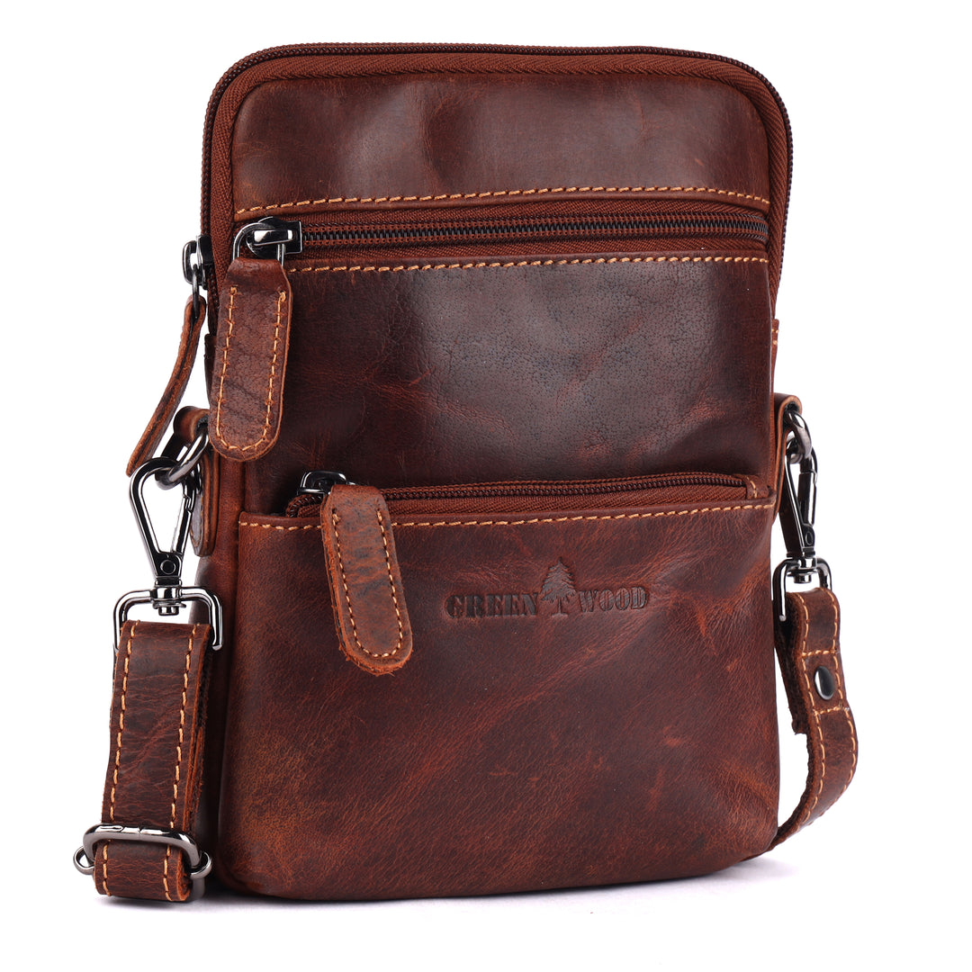 Timber Mini Crossbody Leather Bag - Greenwood Leather
