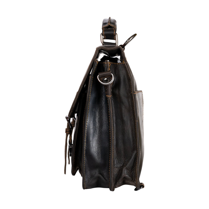 Sacoche pour Ordinateur Portable en Cuir Portland Marron