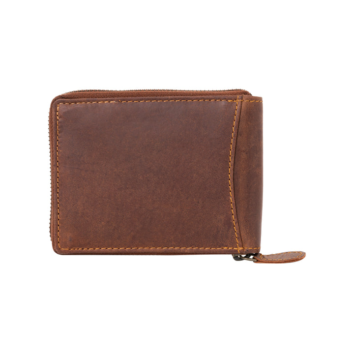 RFID wallet - Zip Around Wallet Buffalo - Sandal