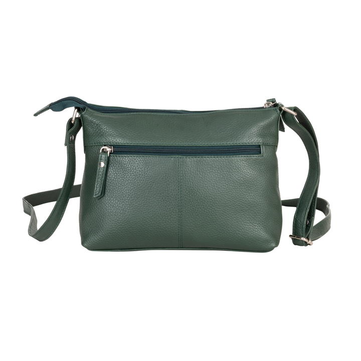 Mila Multi-Pocket Leather Crossbody Bag - Greenwood Leather
