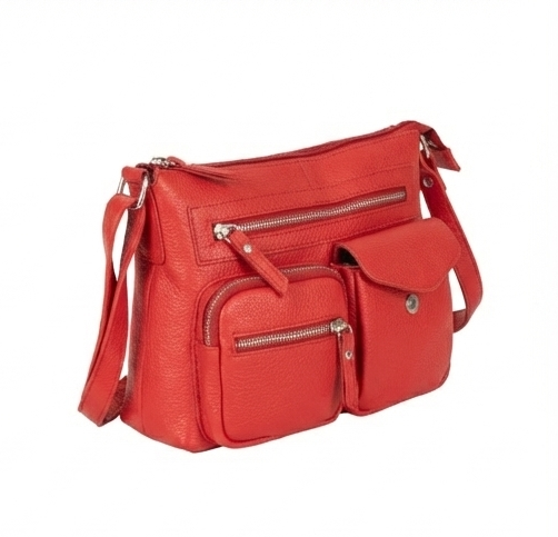 Mila Multi-Pocket Leather Crossbody Bag - Greenwood Leather