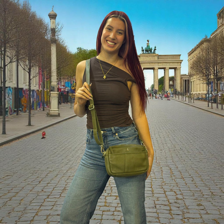 Elora Mini Crossbody – Black Leather Bag - Greenwood Leather