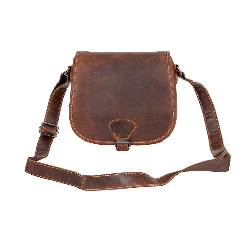 Sac à Bandoulière en Cuir Dubbo - Marron