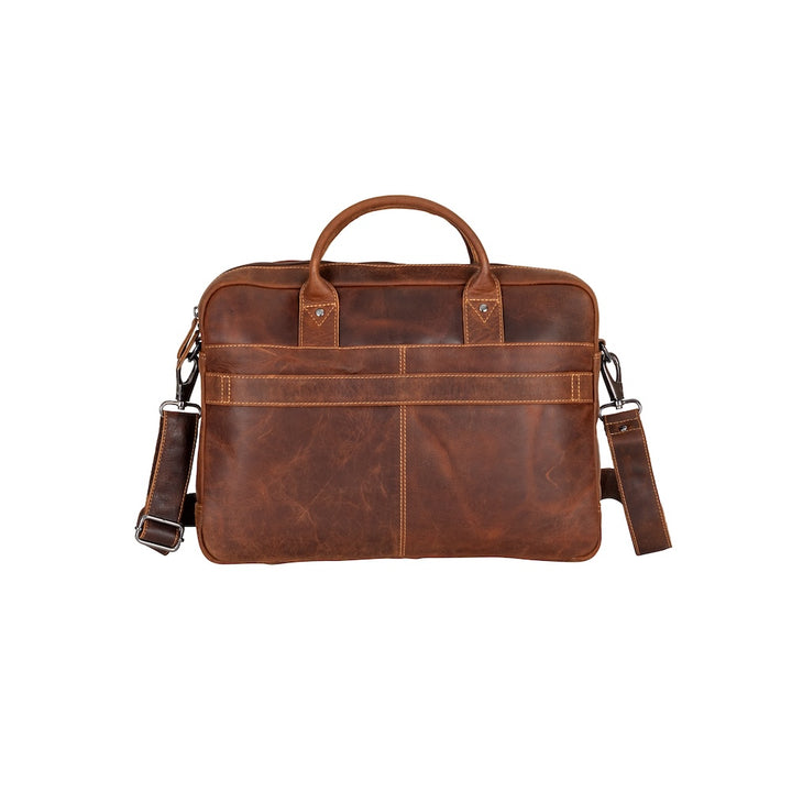 Regent Full-Grain Leather Laptop Bag - 16" Business Briefcase