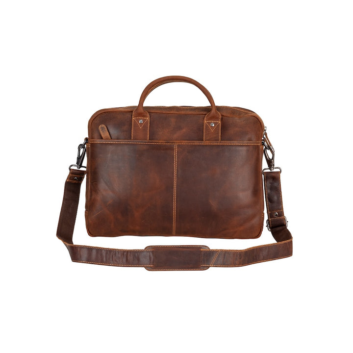 Regent Full-Grain Leather Laptop Bag - 16" Business Briefcase