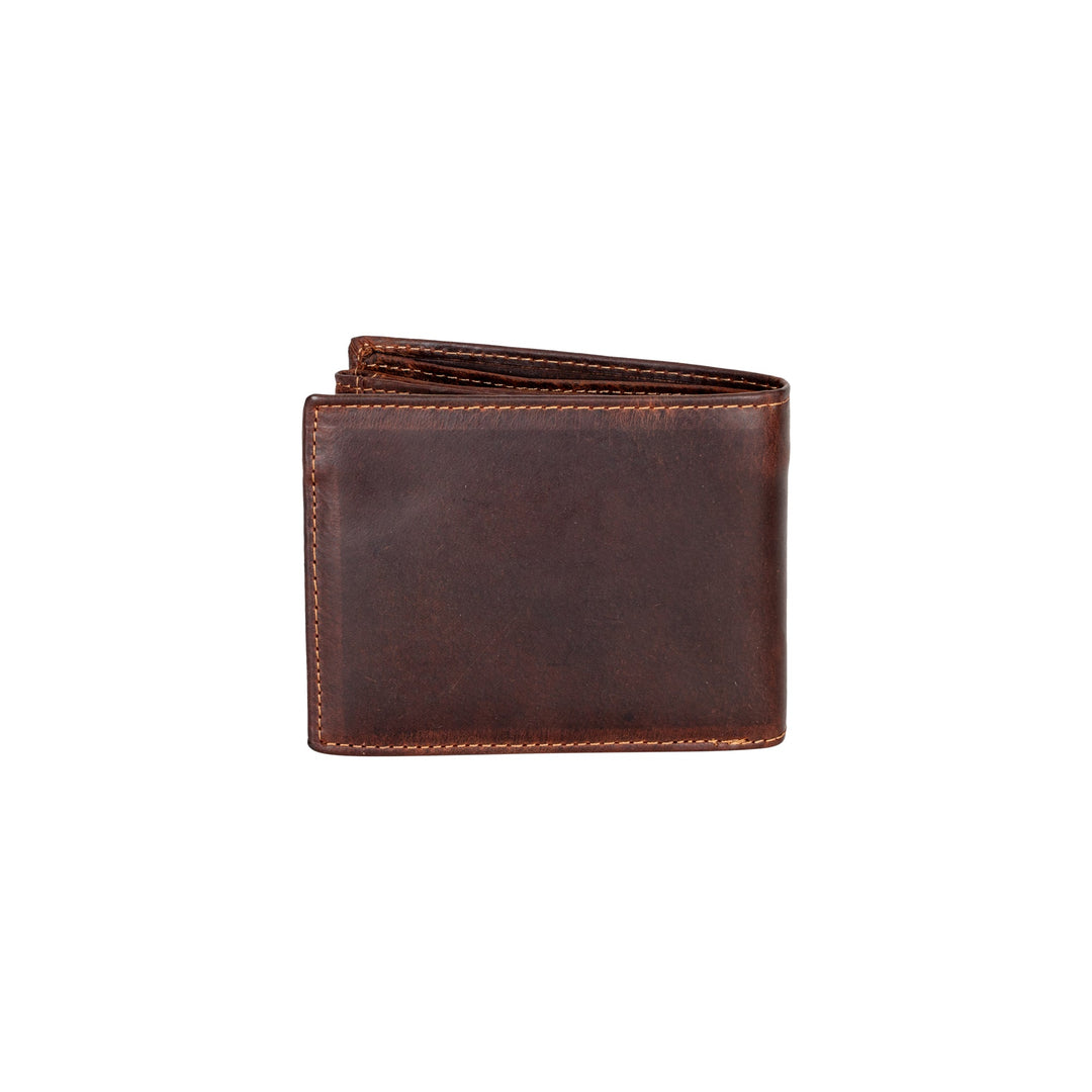 Greenwood Leather “Harvey” RFID Blocking Leather Wallet – Premium Full Grain Men’s Bifold Wallet with Coin Pocket