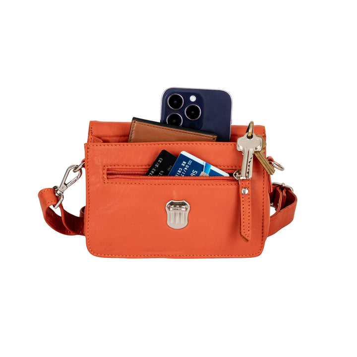 Sunny Mini Genuine Leather Crossbody Bag – 3-Way Convertible Belt Bag - Greenwood Leather