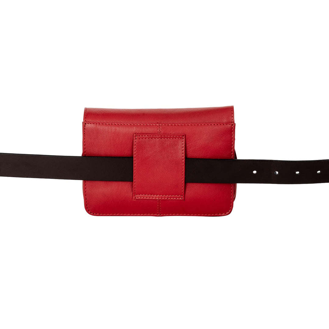 Sunny Mini Genuine Leather Crossbody Bag – 3-Way Convertible Belt Bag - Greenwood Leather