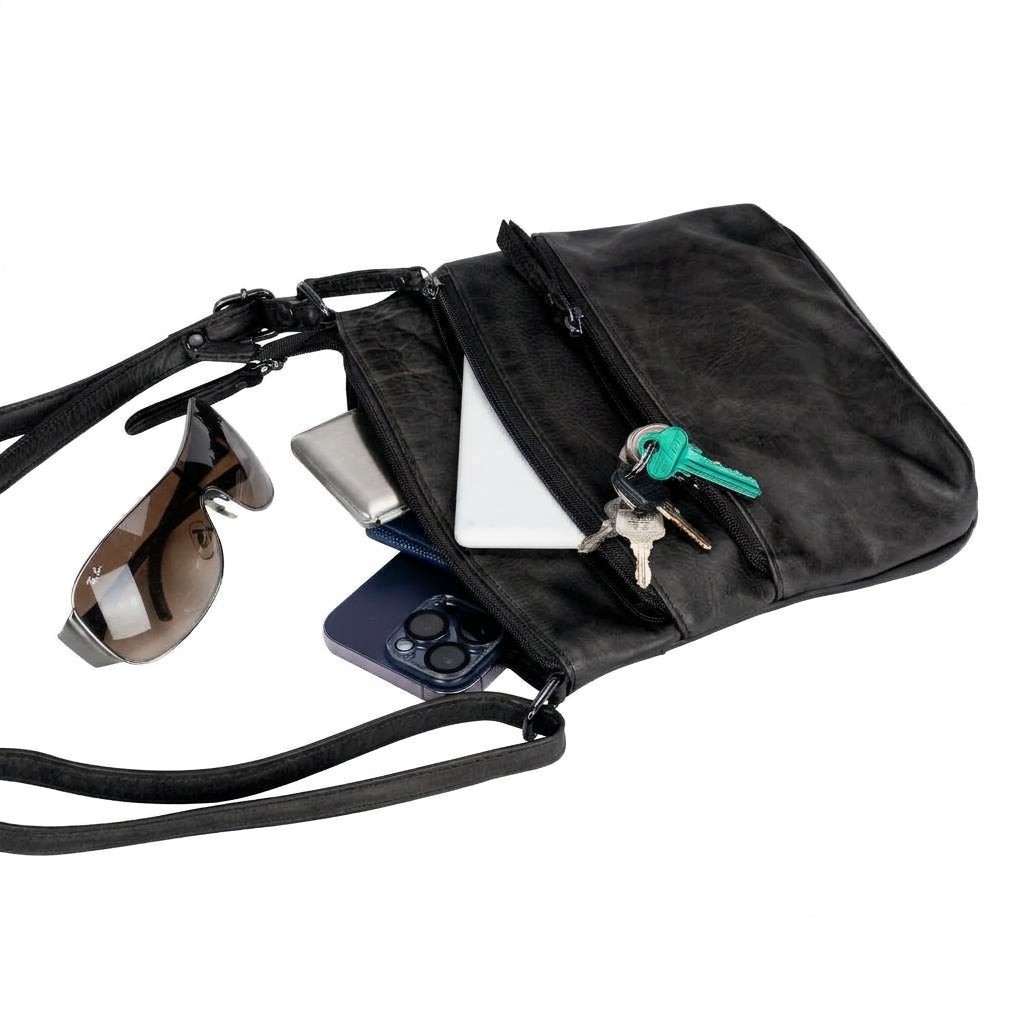 Riley Leather Crossbody Bag