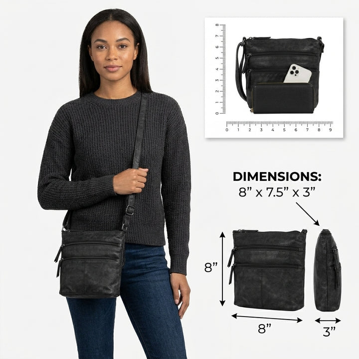 Riley Leather Crossbody Bag