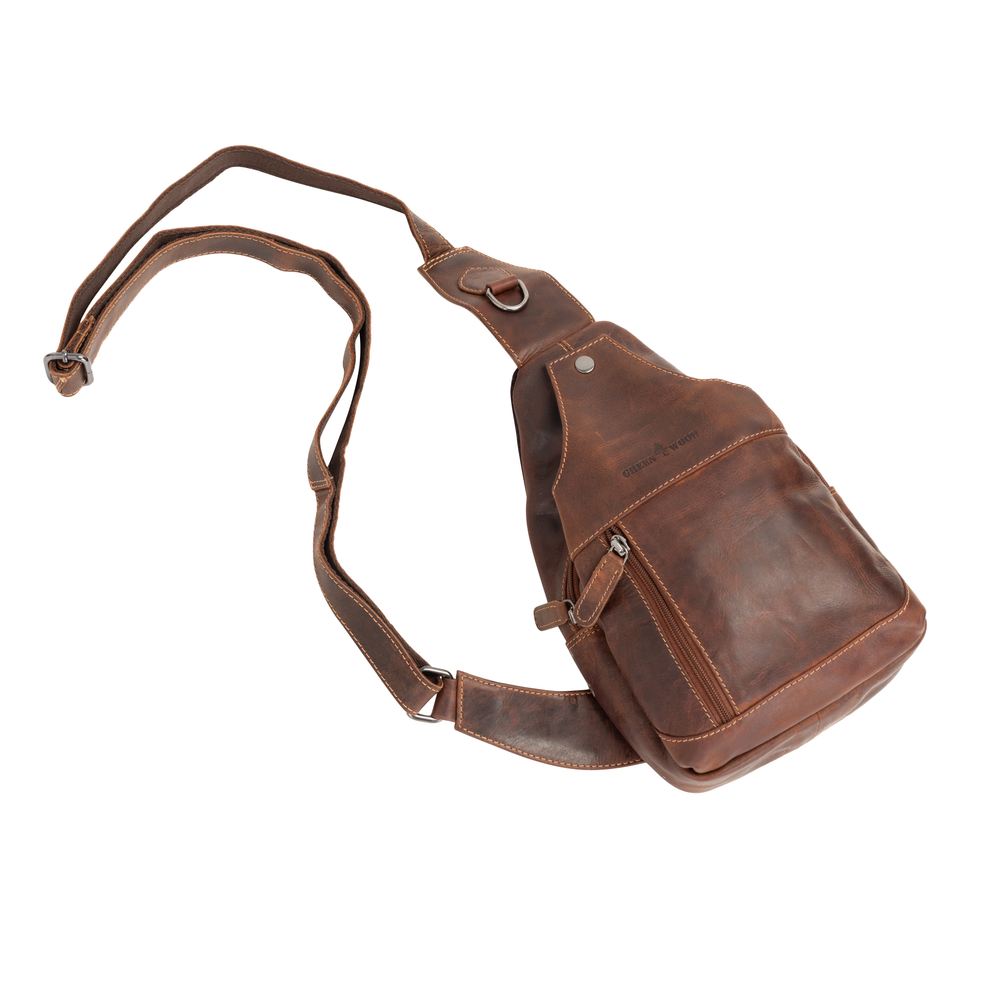 Ranger Sandel Leather Sling Bag – Chest Crossbody - Greenwood Leather