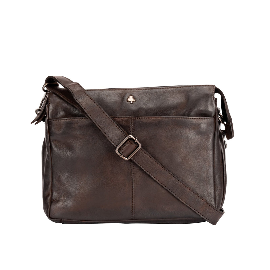 Sac à Bandoulière en Cuir Dubbo - Marron