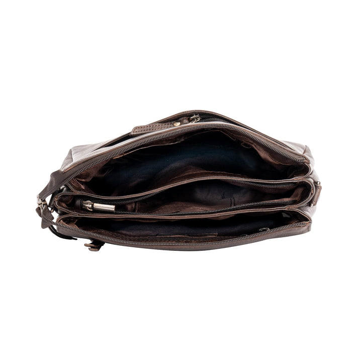 Sac à Bandoulière en Cuir Dubbo - Marron