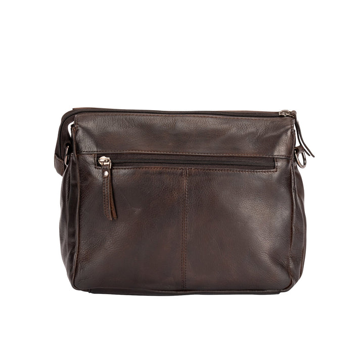 Sac à Bandoulière en Cuir Dubbo - Marron