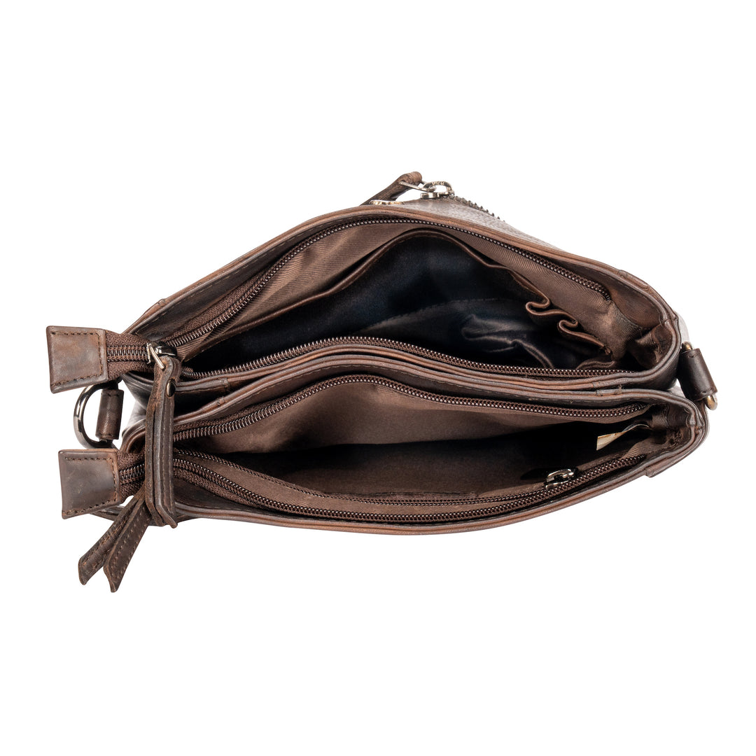 Full-Grain Leather Shoulder Bag for Women - Isalie
