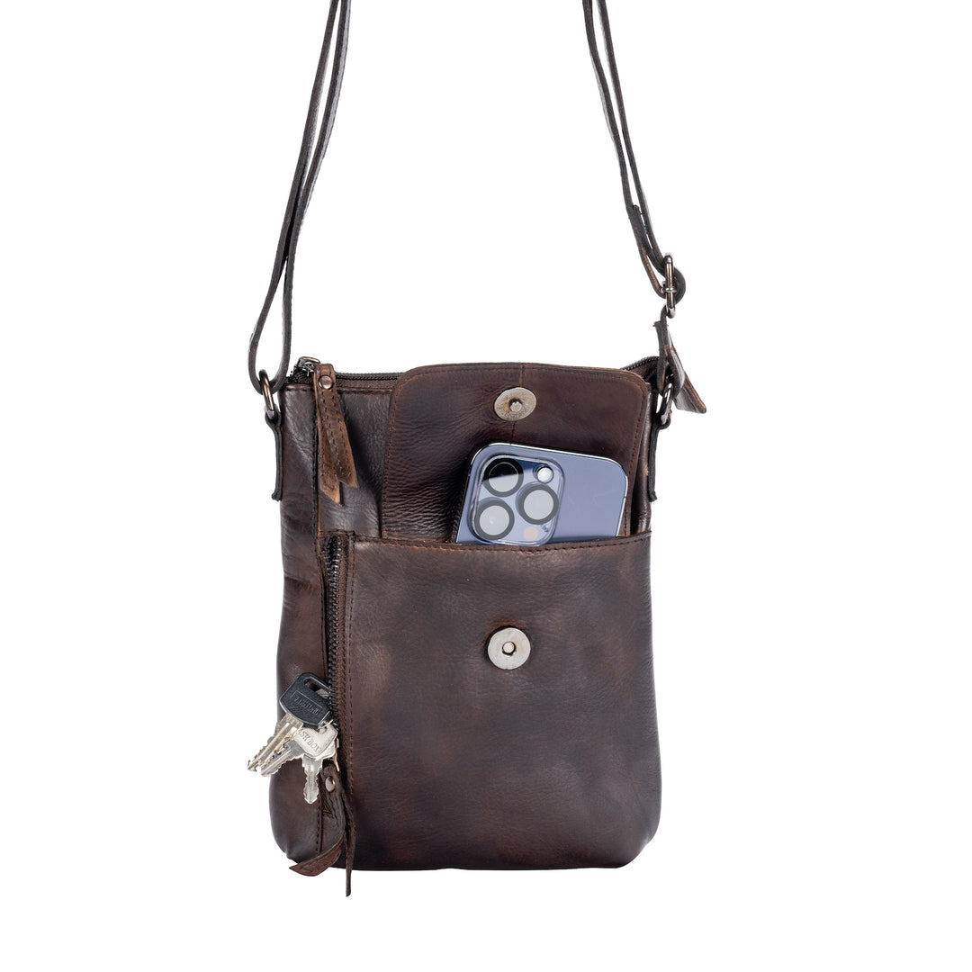 Leather Shoulder Bag Merlin - Greenwood Leather
