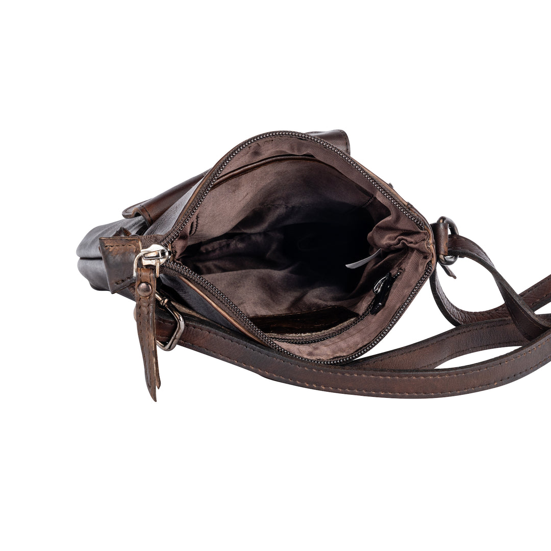 Leather Shoulder Bag Merlin - Greenwood Leather