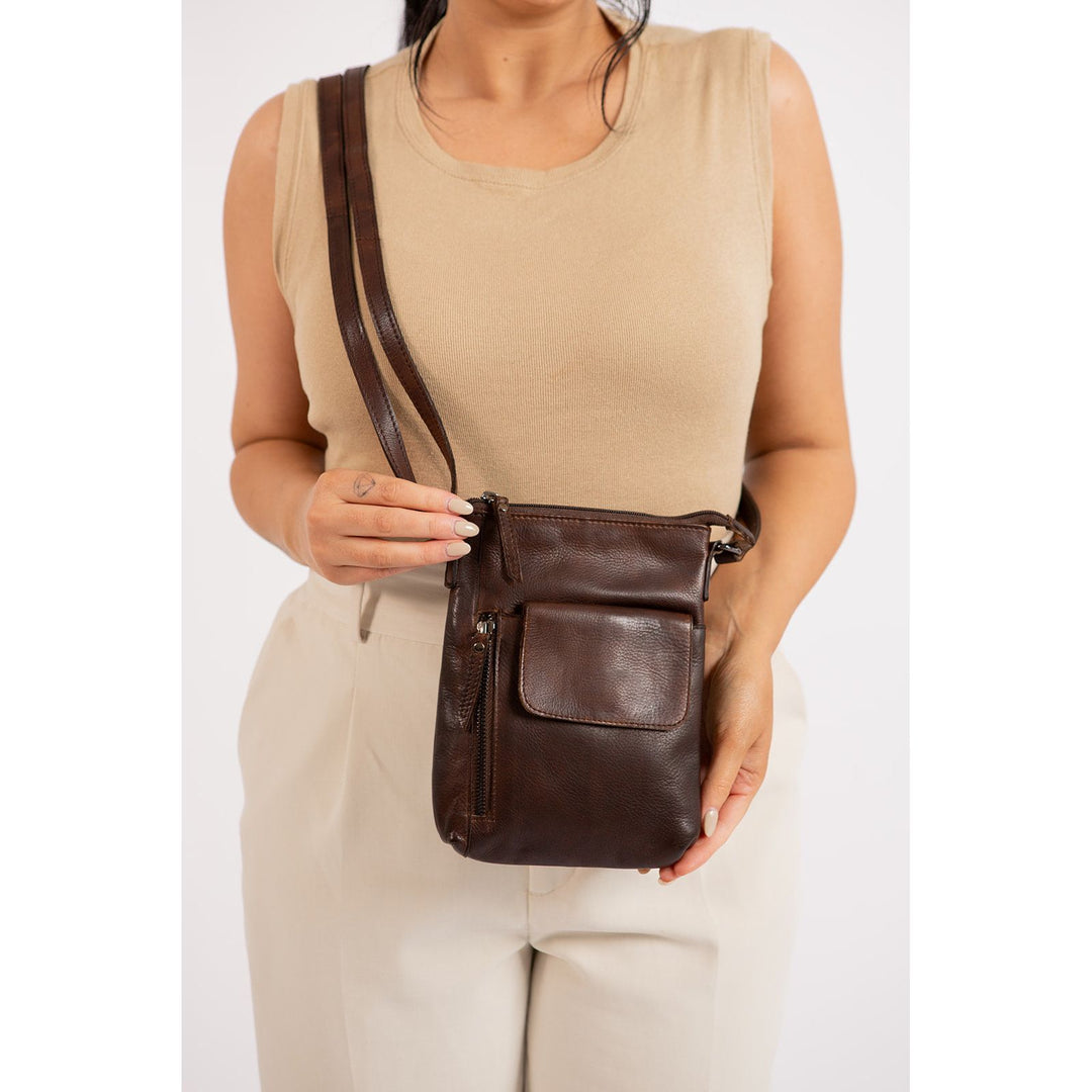 Leather Shoulder Bag Merlin - Greenwood Leather