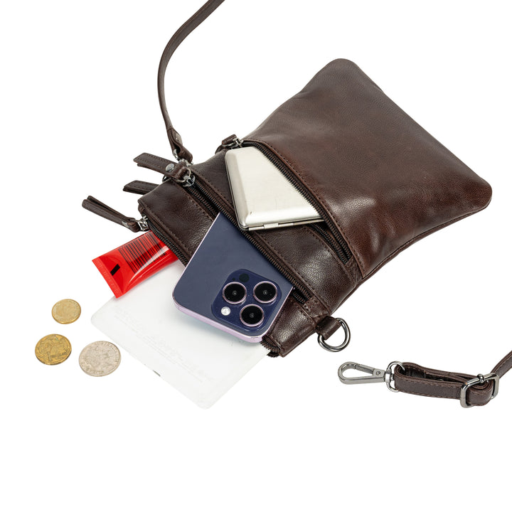 The Cedar – Compact Full-Grain Leather Crossbody Bag