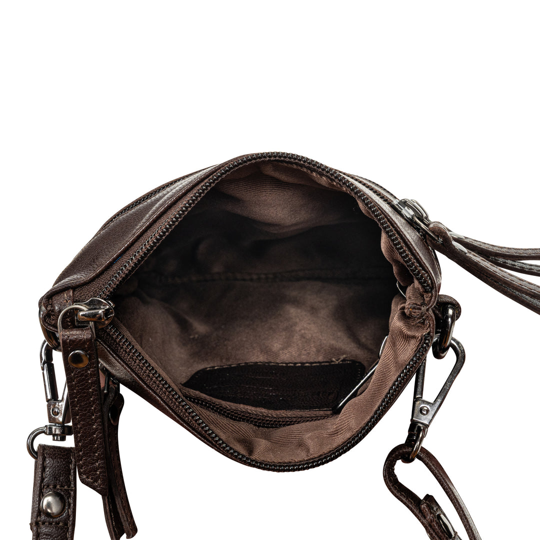 The Cedar – Compact Full-Grain Leather Crossbody Bag
