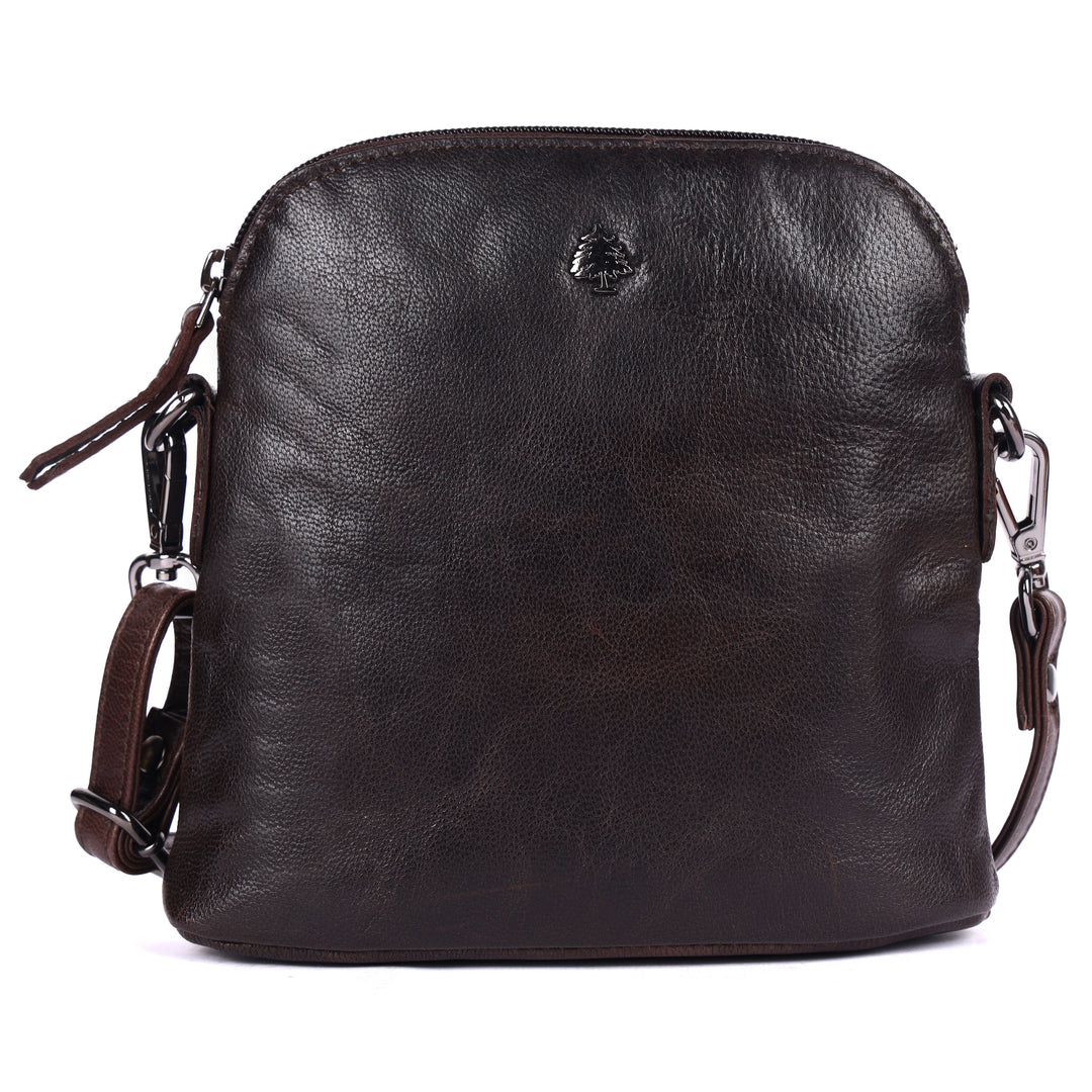 Sac à Bandoulière en Cuir Dubbo - Marron