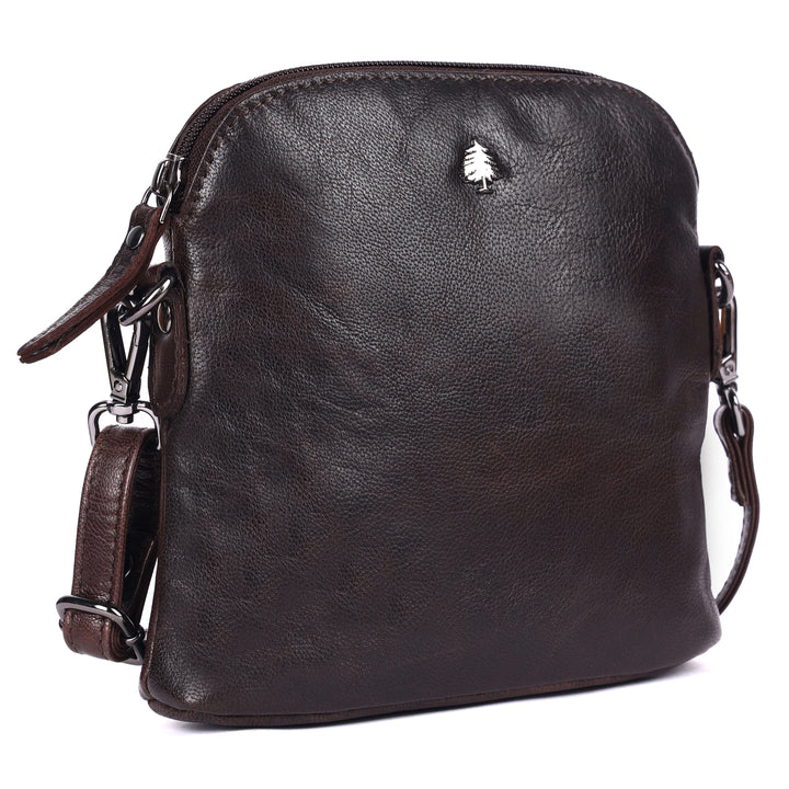 Sac à Bandoulière en Cuir Dubbo - Marron