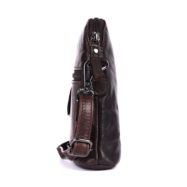 Sac à Bandoulière en Cuir Dubbo - Marron