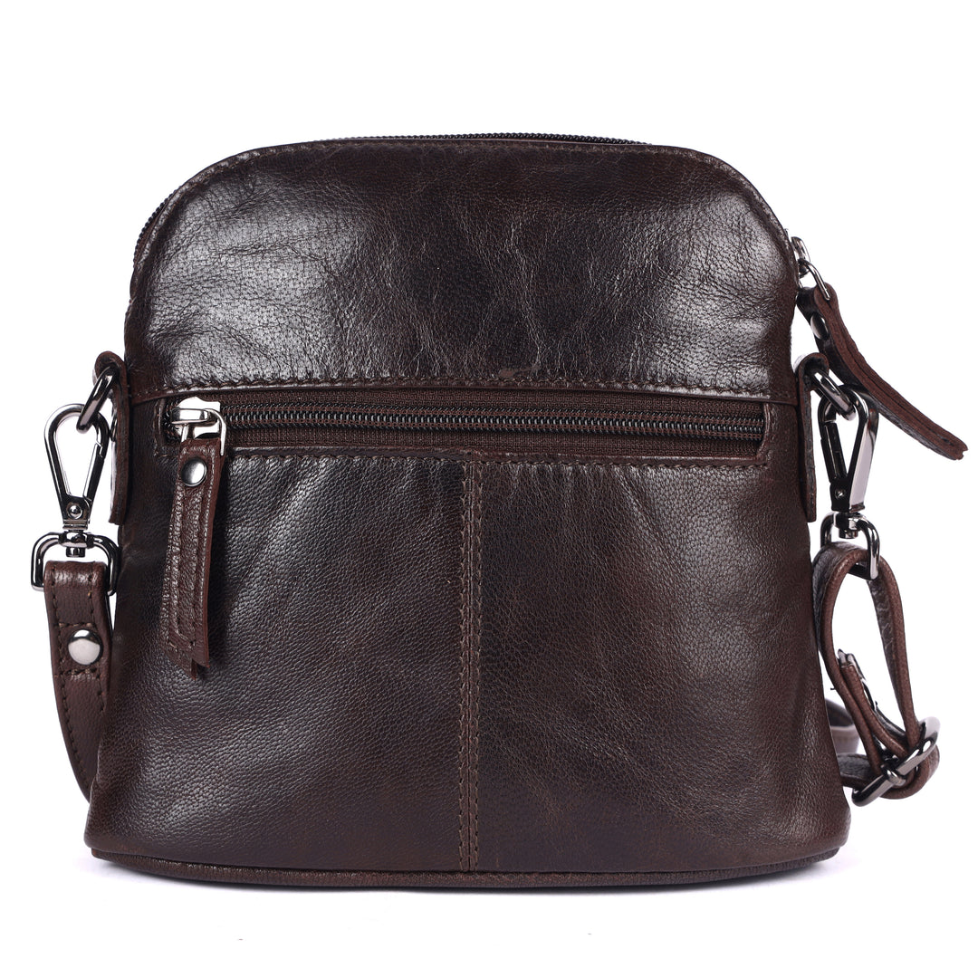 Sac à Bandoulière en Cuir Dubbo - Marron