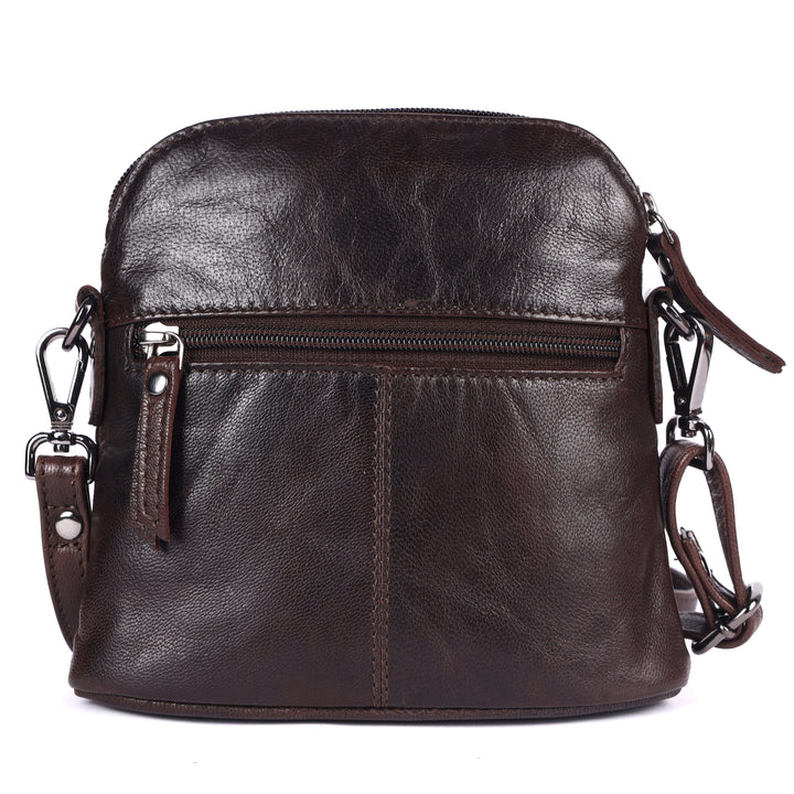 Sac à Bandoulière en Cuir Dubbo - Marron