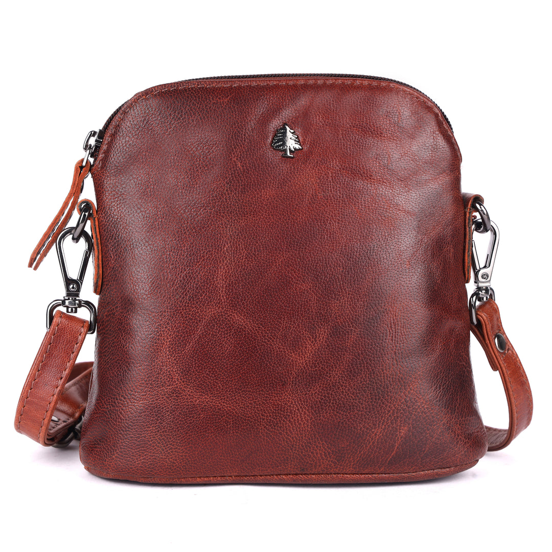 Sac à Bandoulière en Cuir Dubbo - Marron