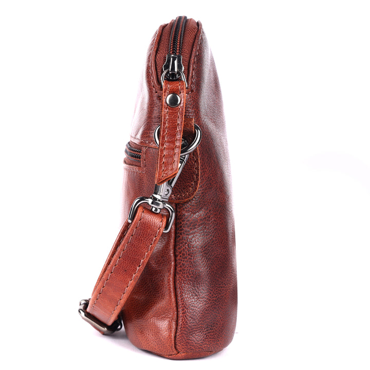 Sac à Bandoulière en Cuir Dubbo - Marron