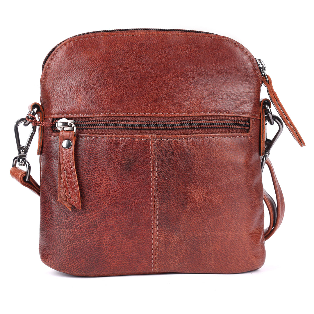 Sac à Bandoulière en Cuir Dubbo - Marron