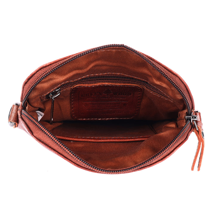 Sac à Bandoulière en Cuir Dubbo - Marron
