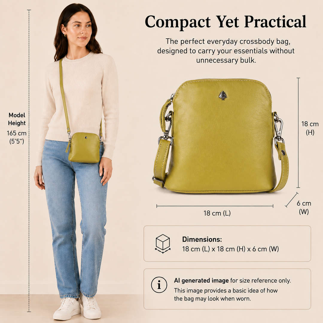 Sac à Bandoulière en Cuir Dubbo - Marron